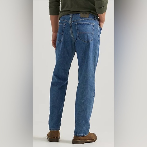 Wrangler Relaxed Fit Mens Blue Denim Jeans Size 28X29 100% Cotton Work Cowboy - Picture 5 of 11